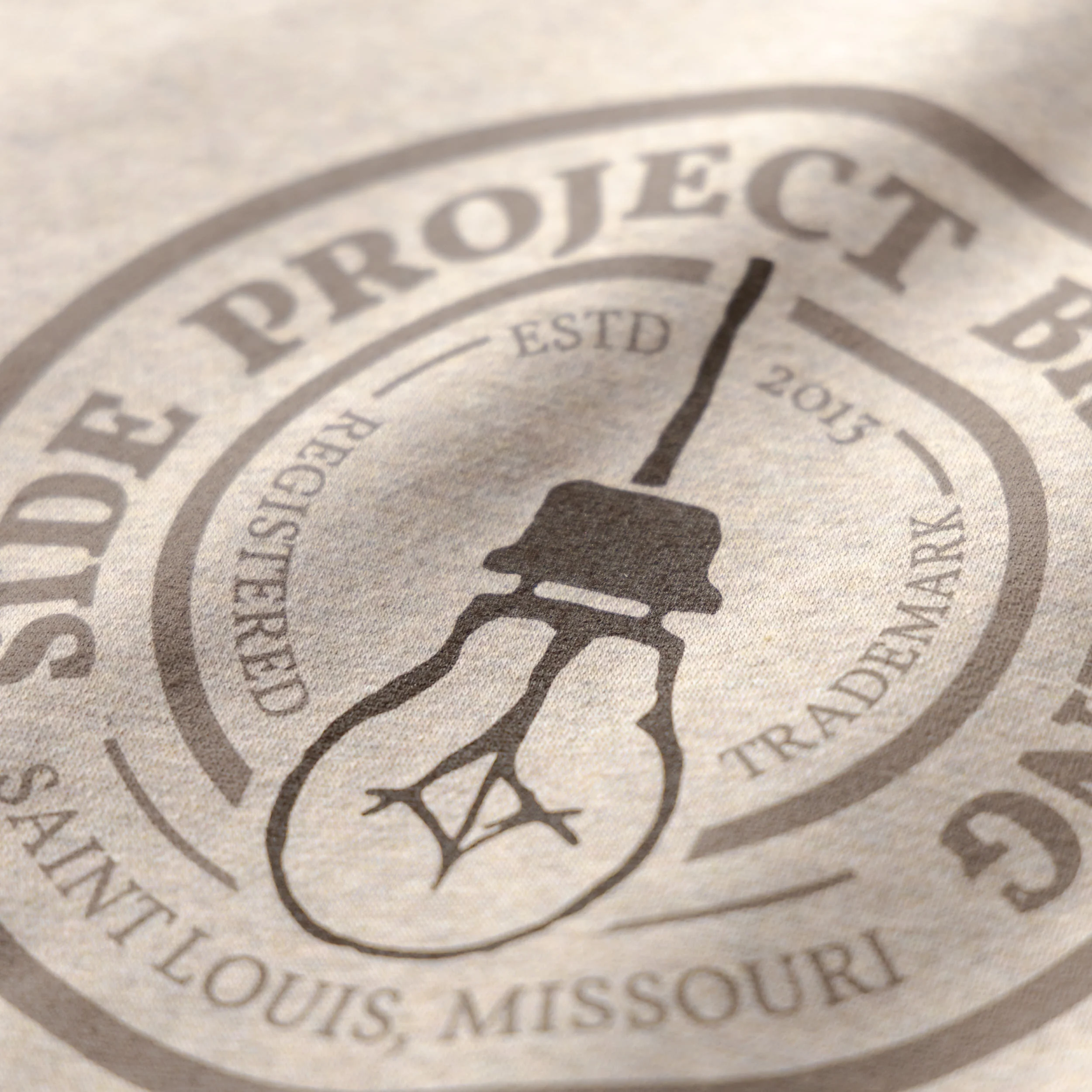 Circle Logo Crewneck - Heathered Latte - Image 3